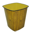 Plastic Wood Design Open Top Dustbin (B06-3051)